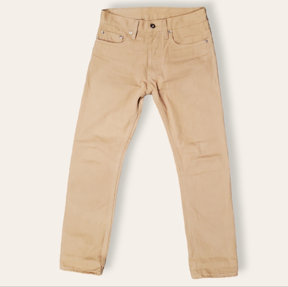 3sixteen ST-44x Khaki Selvedge Chino Tan Taper Jeans